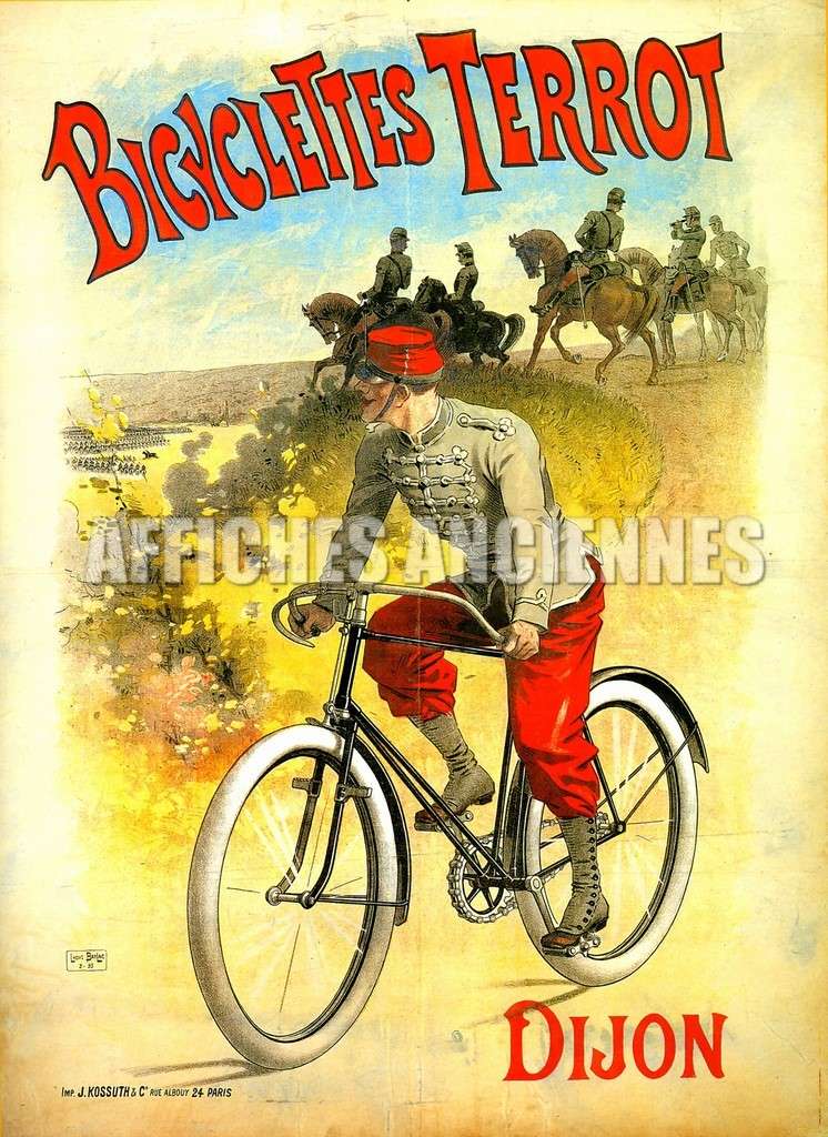 reproduction affiche bicyclette terrot