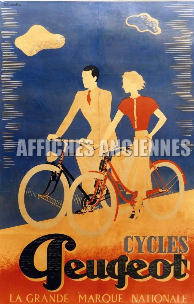 reproduction affiche velo Peugeot