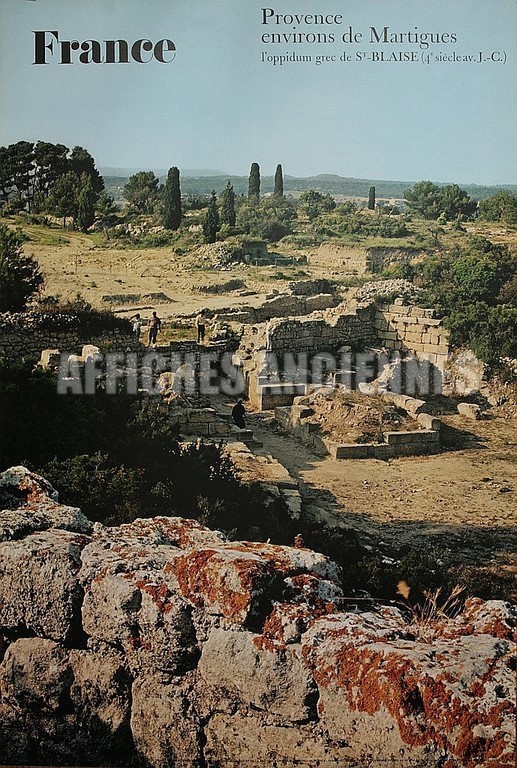Provence Martigues oppidium grec de saint Blaise
