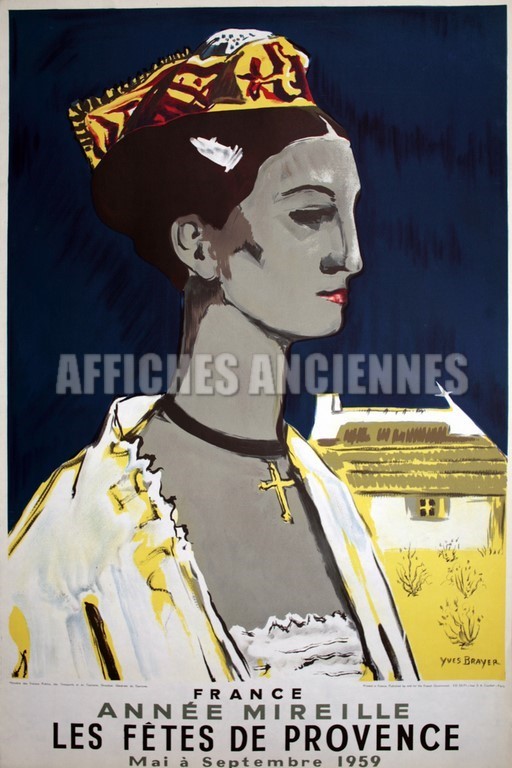 France années Mireille les fetes de provence 1959 Yves Brayer