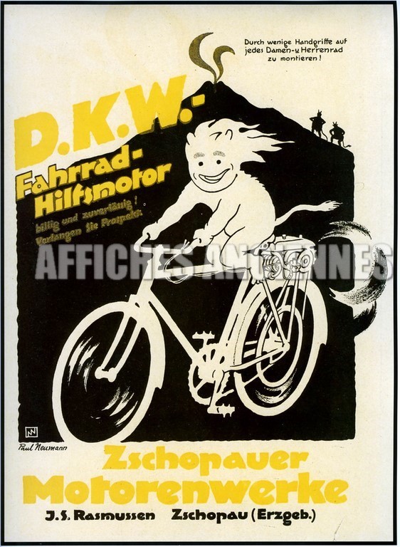 reproduction affiche ancienne velo