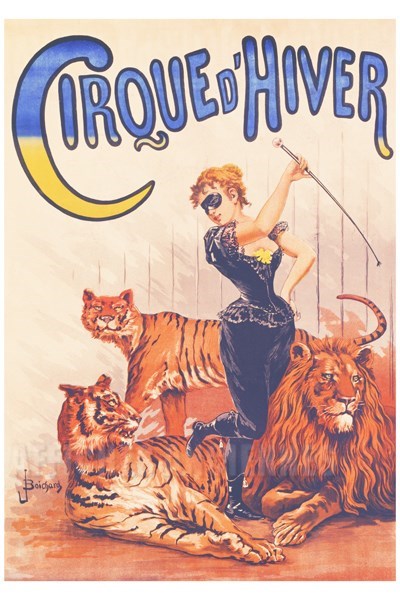 Cirque D Hiver Paris Vintage Poster Bank Theme Cirque Reproduction Numerique D Affiche Ancienne