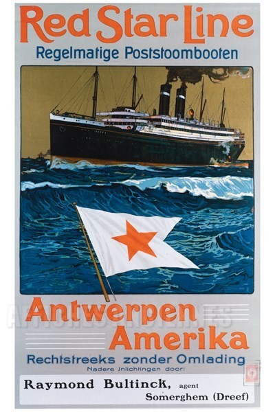 TITRE : Antwerpen Amerika Red Star Line