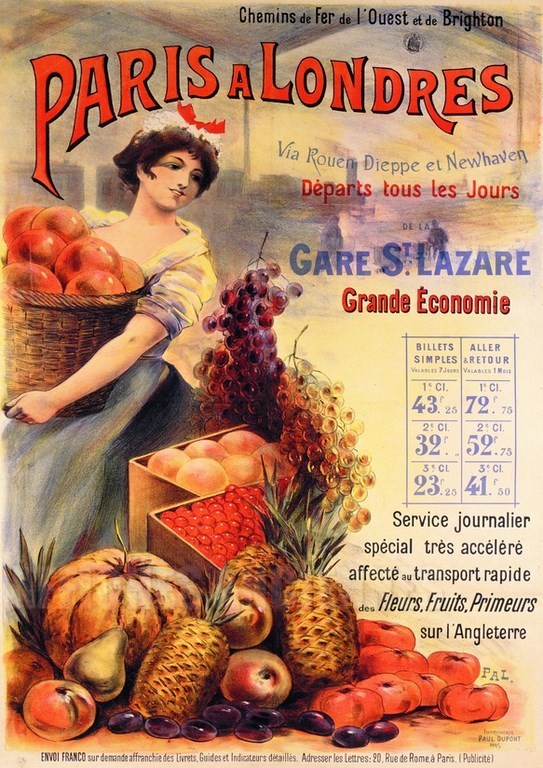 TITRE : Paris à Londres de la Gare Saint-Lazare