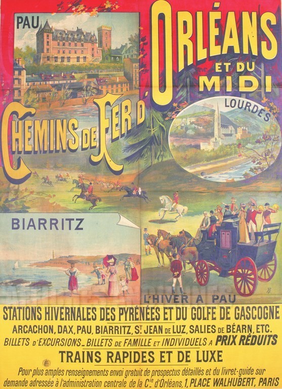 TITRE : Train  Pau Lourdes Biarritz