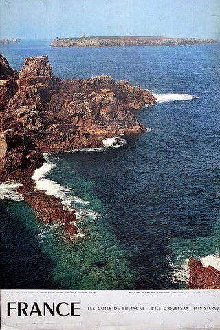 Bretagne l'ile d'Ouessant finistere cote et rochers