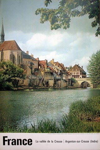 France vallée de la Creuse Argenton sur Creuse Indre