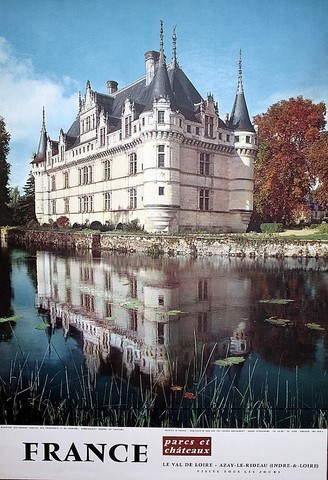 France chateaux de la Loire le Val de Loire le chateau d'Azay le Rideau