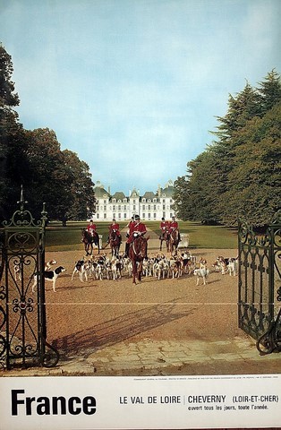 France le chateau de Cheverny chasse à courre