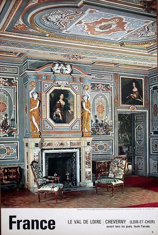 France chateau de Cheverny intérier mobiliers Val de Loire 