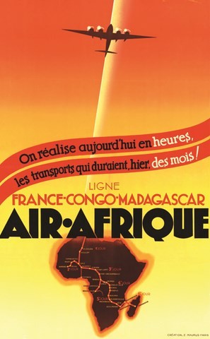 AIR AFRIQUE FRANCE CONGO MADAGASCAR