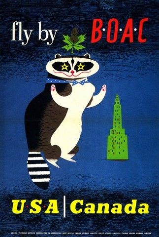 FLY BY BOAC USA CANADA