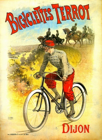 reproduction affiche bicyclette terrot