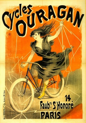 reproduction affiche ancienne cycles ouragan