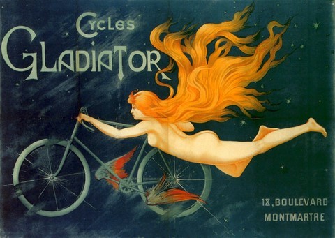 reproduction affiche ancienne velo bicyclette cycles 