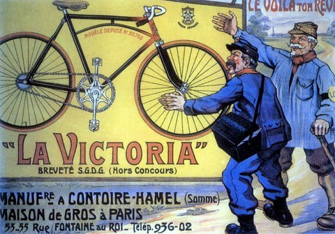 reproduction affiche velo cycles