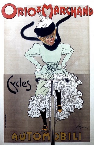 reproduction affiche ancienne cycles velo