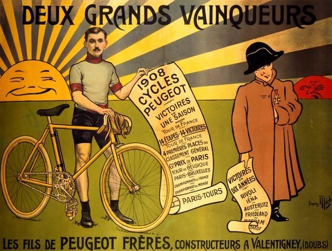 reproduction affiche ancienne peugeot freres