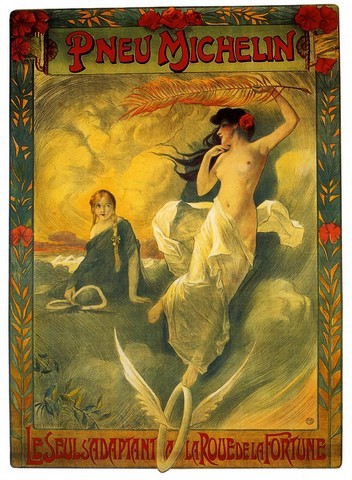 reproduction affiche ancienne pneu michelin