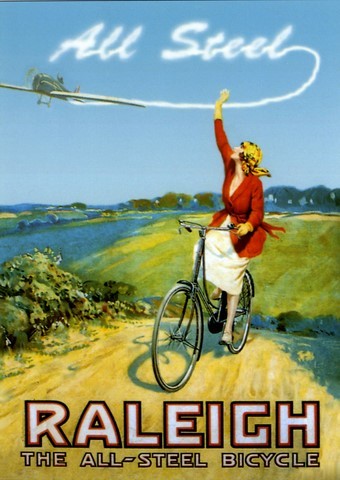 rreproduction affiche ancienne vélo