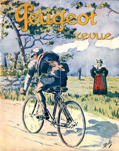 reproduction affiche vélo peugeot