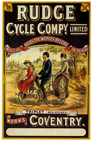 reproduction affiche ancienne rudge