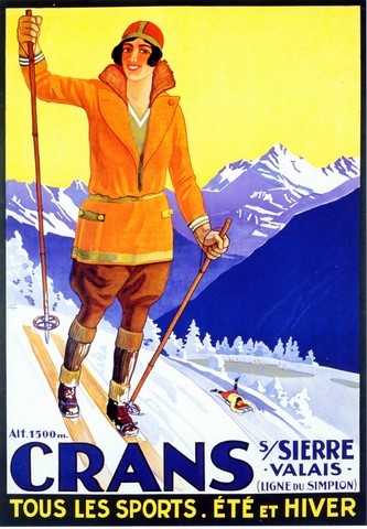 reproduction affiche ancienne Crans