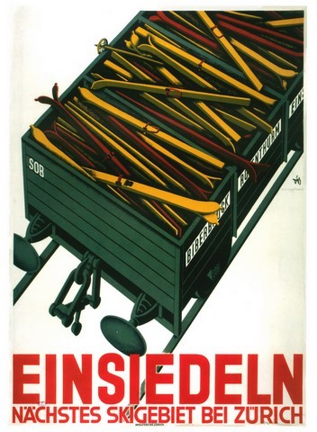 REPRODUCTION AFFICHE ANCIENNE EINSIEDELN 