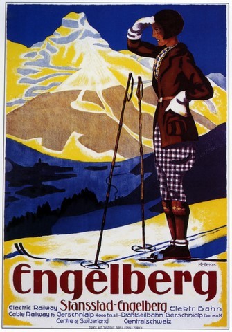 REPRODUCTION AFFICHE ANCIENNE ENGELBERG