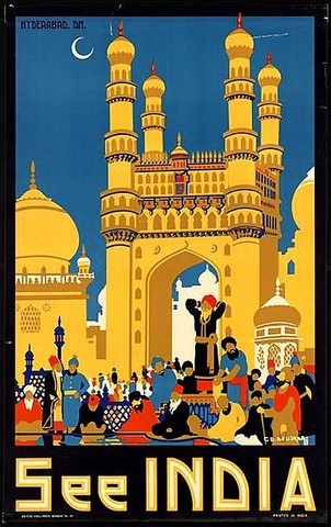 AFFICHE VOYAGEZ EN INDE