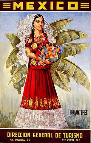 AFFICHE MEXIQUE TEHUANTEPEC