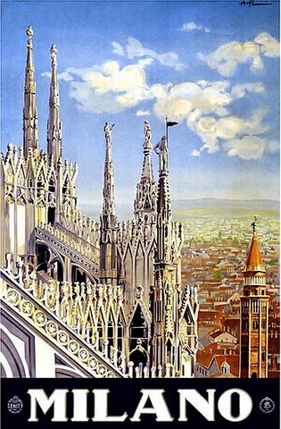 AFFICHE MILAN ITALIE
