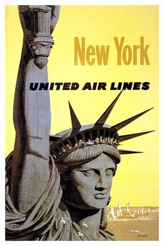 AFFICHE UNITED AIR LINES