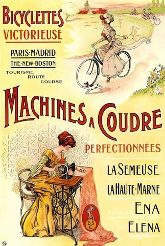 affiche machine a coudre new home
