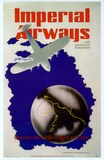 IMPERIAL AIRWAYS REPRODUCTION AFFICHE ANCIENNE