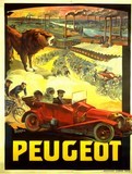reproduction affiche ancienne peugeot