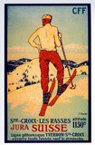 reproduction affiche ancienne ski juras suisse