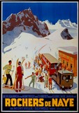 reproduction affiche ancienne sport d hiver  suisse 
