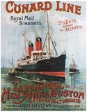 TITRE : Cunard Line Royal Mail Steamer